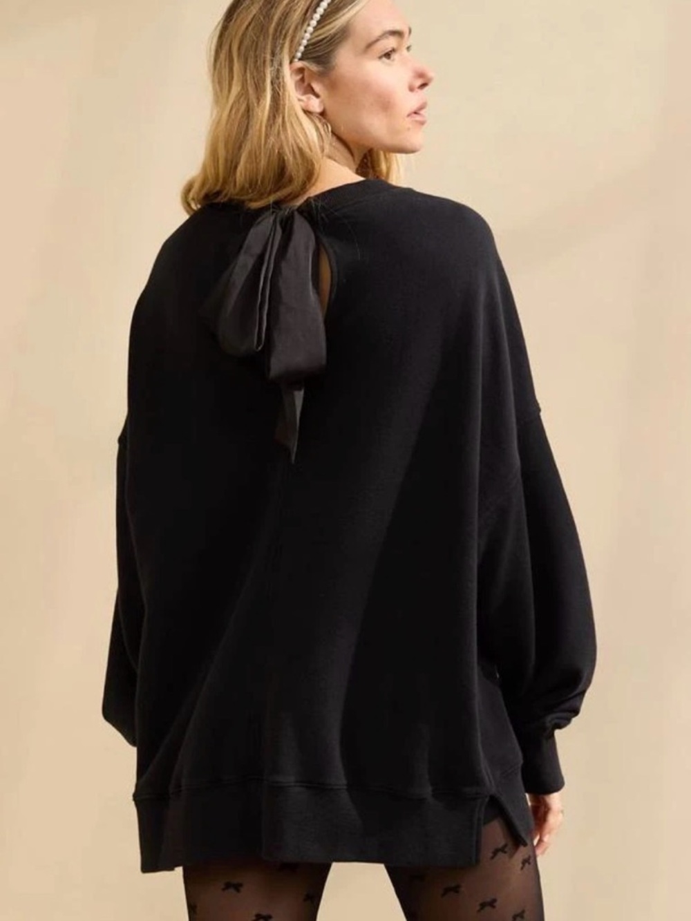 Aerie Big Chill oversized Bow-Back sweatshirt